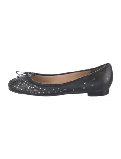 Pre-owned Kate Spade Leather Ballet Flats In Blue