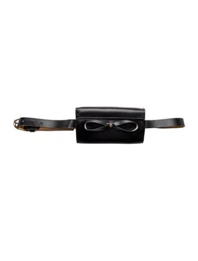 Pre-owned Kate Spade Leather Belt Bag In Black