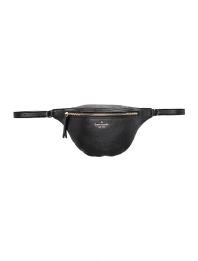 Pre-owned Kate Spade Leather Belt Bag In Black