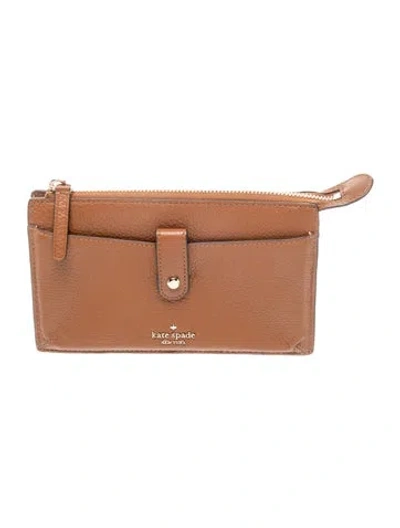 Pre-owned Kate Spade Leather Belt Bag In Brown