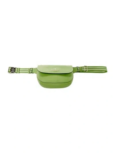 Pre-owned Kate Spade Leather Belt Bag In Green