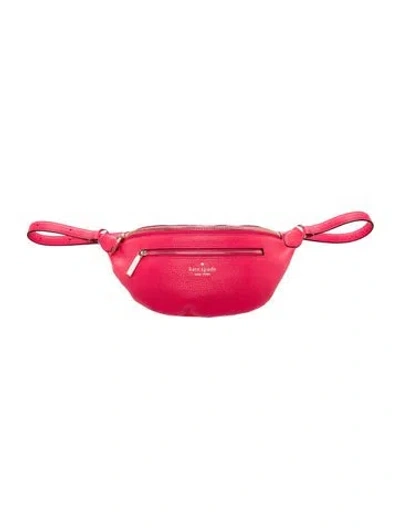 Pre-owned Kate Spade Leather Belt Bag In Red