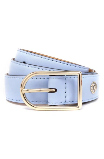 Kate Spade Women's 25mm Belt With Asymmetrical Buckle In Cosmic Zen- Leather,pu,pvc