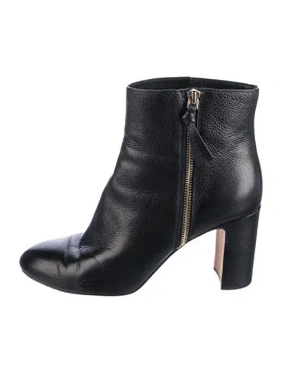 Pre-owned Kate Spade Leather Boots In Black
