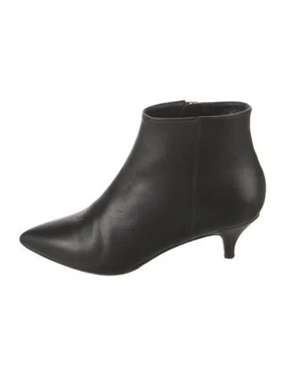 Pre-owned Kate Spade Leather Boots In Black