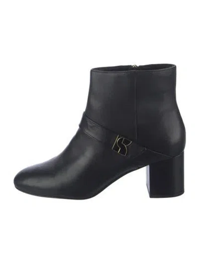 Pre-owned Kate Spade Leather Boots In Black