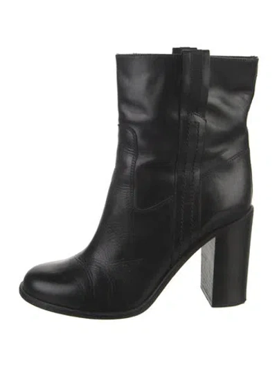 Pre-owned Kate Spade Leather Boots In Black