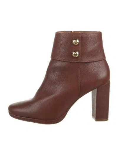 Pre-owned Kate Spade Leather Boots In Brown