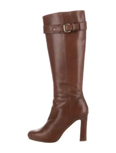 Pre-owned Kate Spade Leather Boots In Brown