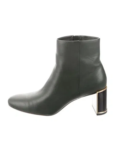 Pre-owned Kate Spade Leather Boots In Green