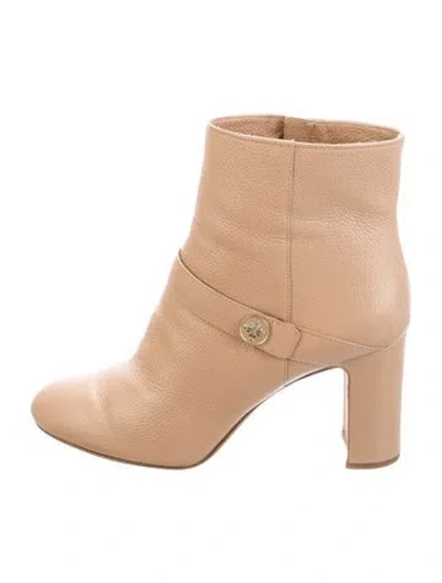 Pre-owned Kate Spade Leather Boots In Neutrals