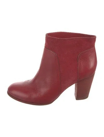 Pre-owned Kate Spade Leather Boots In Red