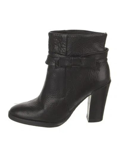 Pre-owned Kate Spade Leather Bow Accents Boots In Black