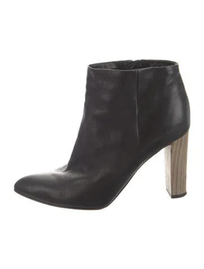 Pre-owned Kate Spade Leather Bow Accents Boots In Black
