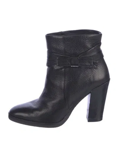 Pre-owned Kate Spade Leather Bow Accents Boots In Blue
