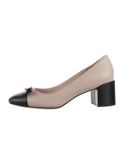 Pre-owned Kate Spade Leather Bow Accents Pumps In Multi