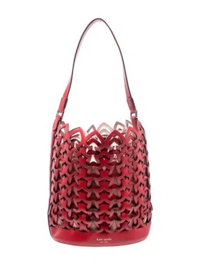 Pre-owned Kate Spade Leather Bucket Bag In Multi