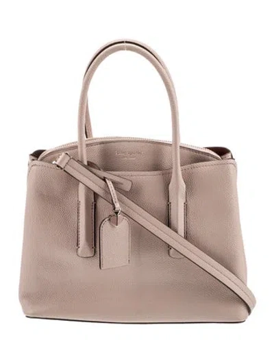 Pre-owned Kate Spade Leather Bucket Bag In Neutral
