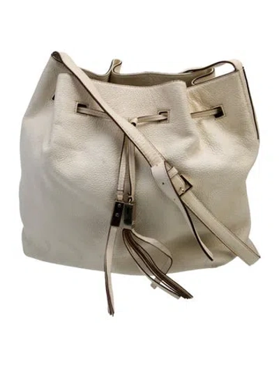 Pre-owned Kate Spade Leather Bucket Bag In Neutral