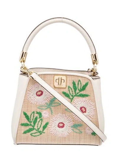 Pre-owned Kate Spade Leather Bucket Bag In Neutral