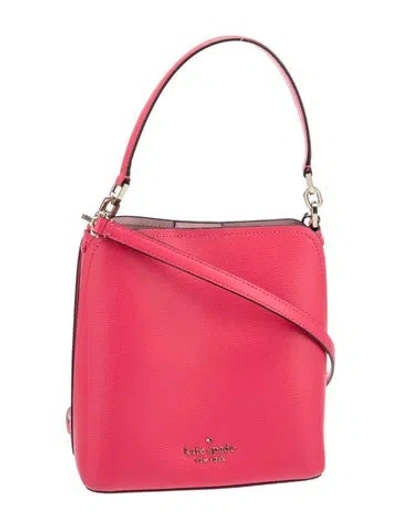 Pre-owned Kate Spade Leather Bucket Bag In Red