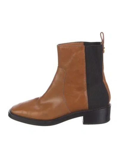 Pre-owned Kate Spade Leather Chelsea Boots In Brown