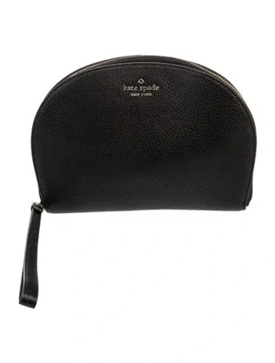 Pre-owned Kate Spade Leather Clutch In Black