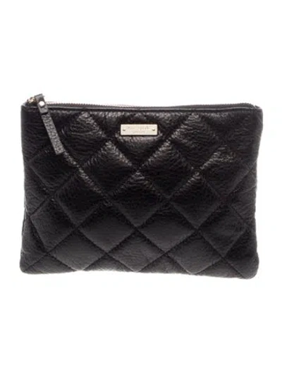 Pre-owned Kate Spade Leather Clutch In Black