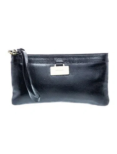 Pre-owned Kate Spade Leather Clutch In Black