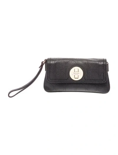 Pre-owned Kate Spade Leather Clutch In Black
