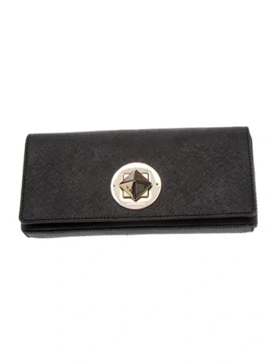 Pre-owned Kate Spade Leather Clutch In Black