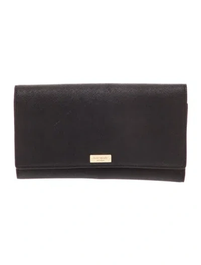 Pre-owned Kate Spade Leather Clutch In Black