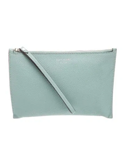 Pre-owned Kate Spade Leather Clutch In Blue