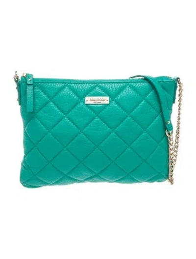 Pre-owned Kate Spade Leather Clutch In Blue