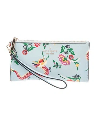 Pre-owned Kate Spade Leather Clutch In Blue