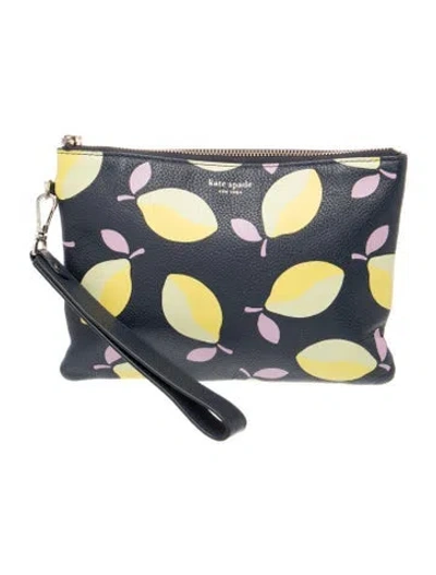 Pre-owned Kate Spade Leather Clutch In Blue