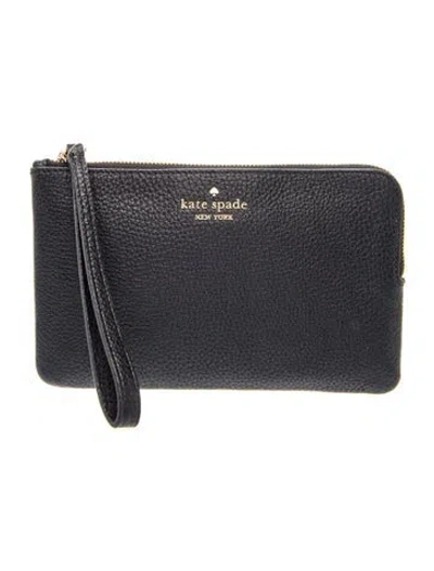 Pre-owned Kate Spade Leather Clutch In Blue