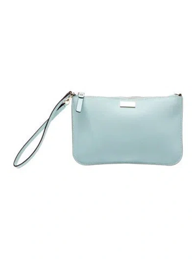 Pre-owned Kate Spade Leather Clutch In Blue
