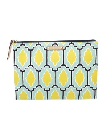 Pre-owned Kate Spade Leather Clutch In Green