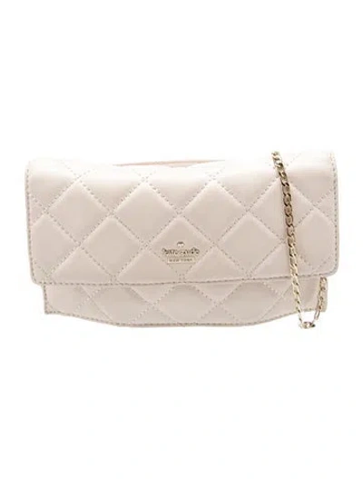 Pre-owned Kate Spade Leather Clutch In Neutral