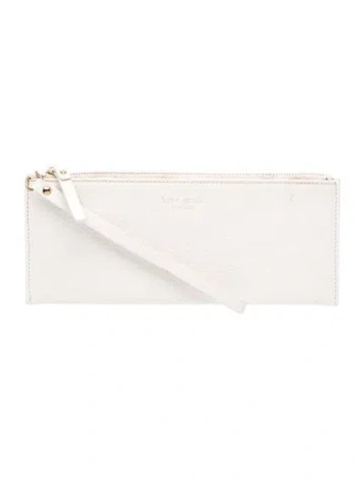 Pre-owned Kate Spade Leather Clutch In Neutral