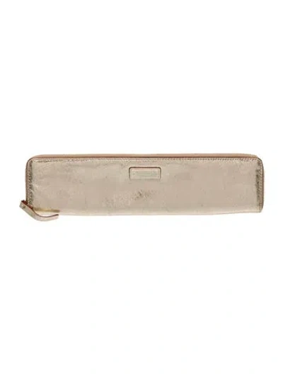 Pre-owned Kate Spade Leather Clutch In Neutral