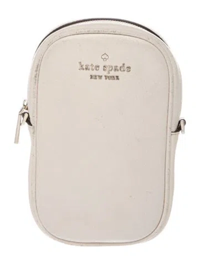 Pre-owned Kate Spade Leather Clutch In Neutral