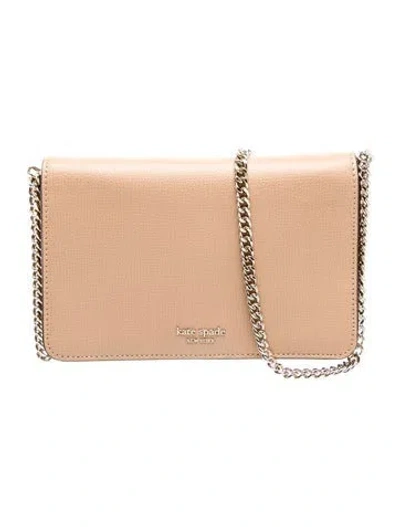 Pre-owned Kate Spade Leather Clutch In Neutral
