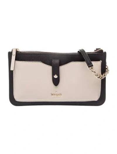 Pre-owned Kate Spade Leather Clutch In Neutral