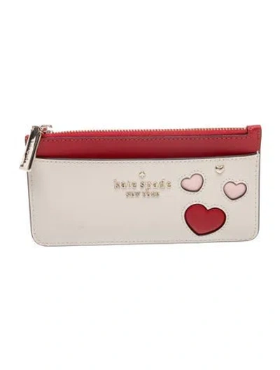 Pre-owned Kate Spade Leather Clutch In Neutral