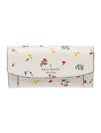 Pre-owned Kate Spade Leather Clutch In Neutrals