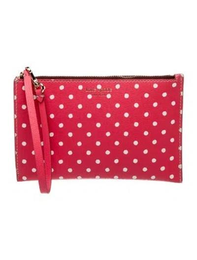 Pre-owned Kate Spade Leather Clutch In Pink