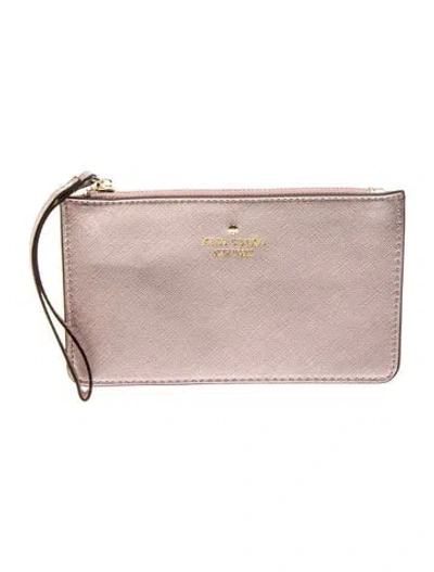 Pre-owned Kate Spade Leather Clutch In Pink