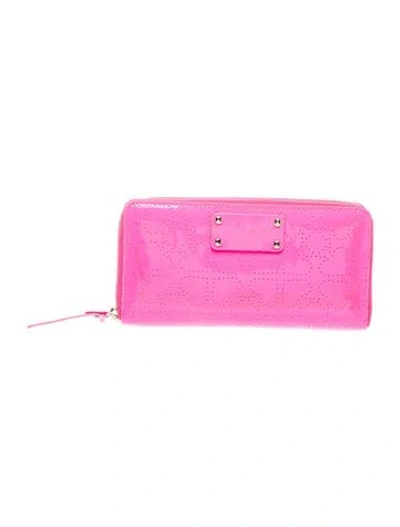 Pre-owned Kate Spade Leather Clutch In Pink